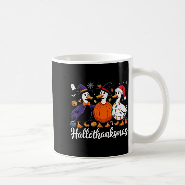 Mug Duck Halloween Thanksgiving Christmas Happy Hallot (Droite)