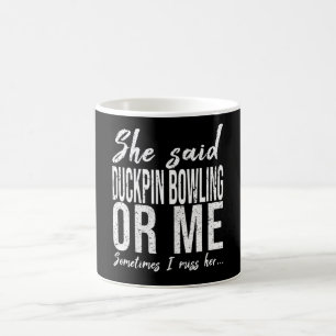 Mug Duckpin bowling drôle d'idée cadeau