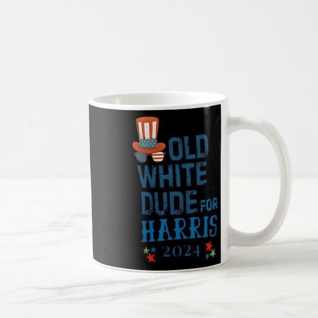 Mug Dude Blanc Pour Le Président Kamala-harris 2024 (Droite)