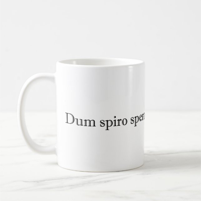 Mug dum spiro spero (Gauche)