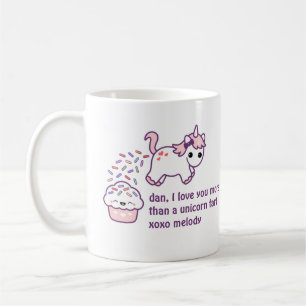 Mug Dunette rose de licorne