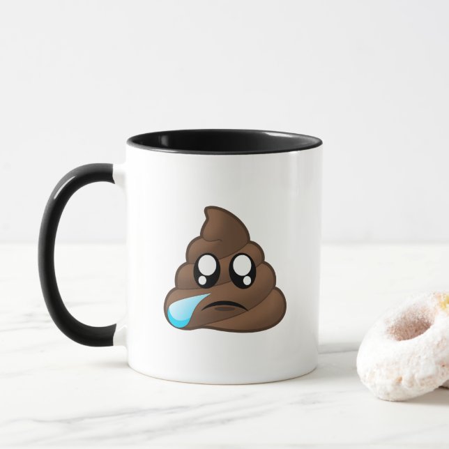 Mug Dunette triste Emoji de larme (Avec donut)