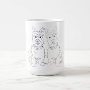 Mug Duo de chien Scottie