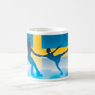 Mug Duo de patinage artistique suédois Silhouette