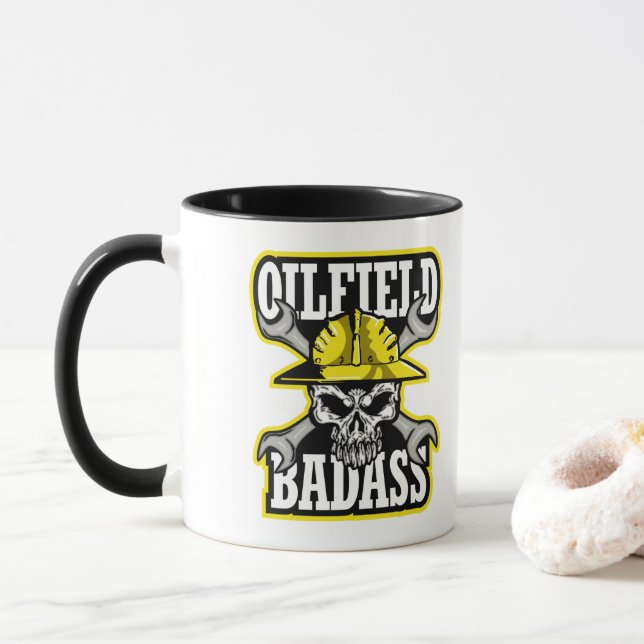 MUG DUR À CUIR DE CHANTIER PÉTROLIER (Avec donut)