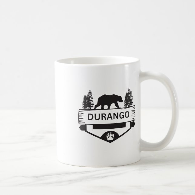 Mug Durango Colorado Faune Ours Randonnée Camping Ski (Droite)