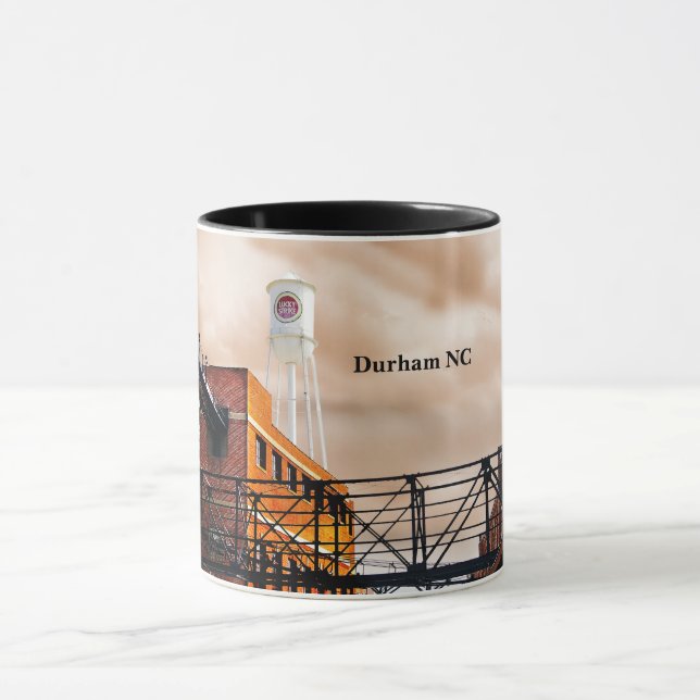 Mug Durham Caroline du Nord Photo de la tour Lucky Str (Centre)