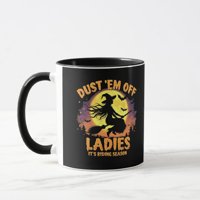 Mug Dust Em Off Ladies C'est la saison d'équitation Ha (Gauche)