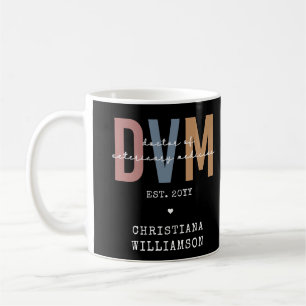 Mug DVM personnalisé Docteur en médecine vétérinaire C