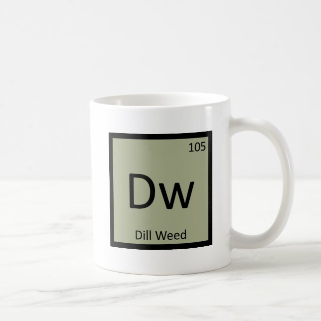 Mug Dw - Chimie de l'aneth sauvage Symbole du tableau  (Droite)