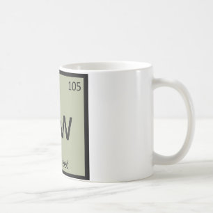 Mug Dw - Symbole de tableau périodique de la chimie de
