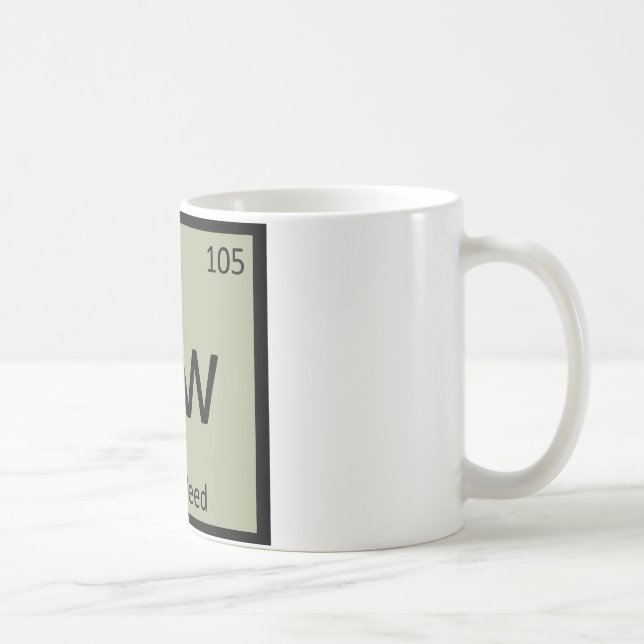 Mug Dw - Symbole de tableau périodique de la chimie de (Droite)