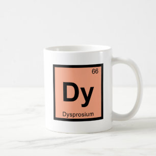 Mug Dy - Dysprosium Chimie Symbole de table périodiqu