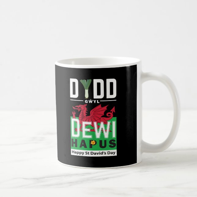 Mug Dydd Giles Dewi Hapus Joyeux St Davids Jour 7 (Droite)