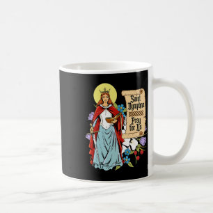 Mug Dymphna Pureté Lily Patron Saint Santé mentale Cha