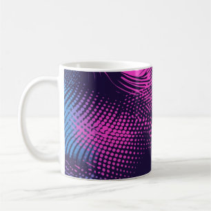 Mug 💖 Dynamic Pink & Purple Dotted Abstract Pattern 