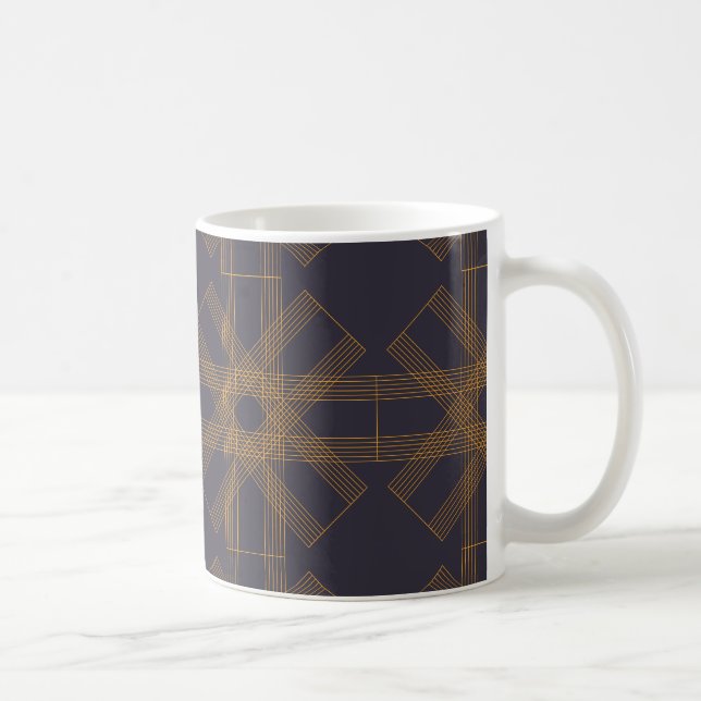 Mug Dynamique, moderne, cool, art motif abstrait (Droite)