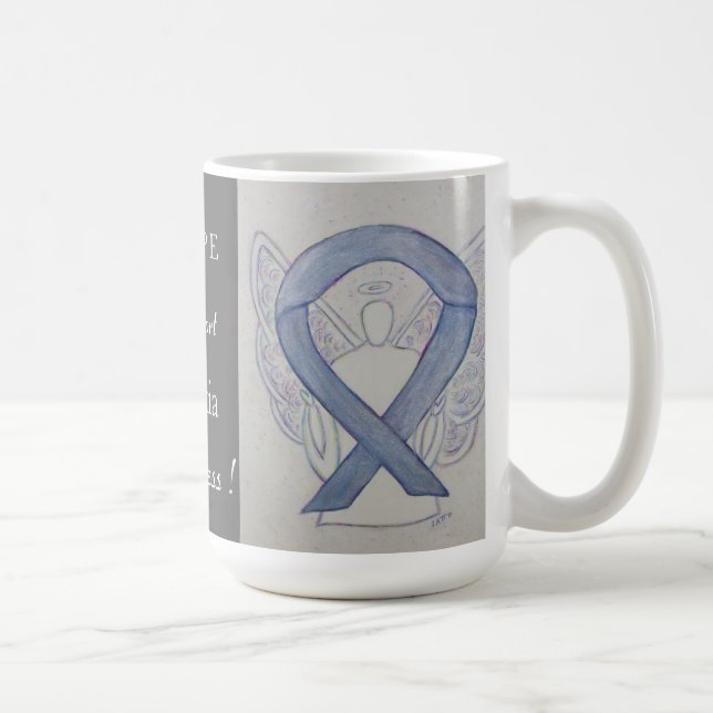 Mug Dyslexie Sensibilisation Ruban Angel personnalisé  (Droite)