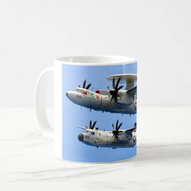 Mug E-2C HAWKEYE et C-2 GREYHOUND (Devant gauche)