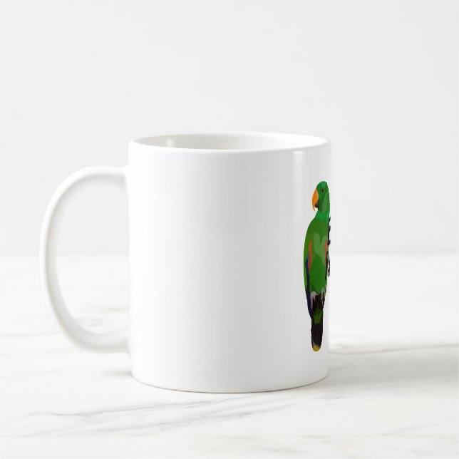 Mug E est pour Eclectus Parrot (Gauche)