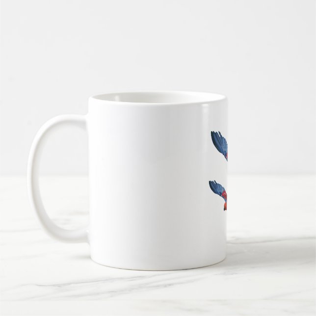 Mug E est pour Eclectus Parrot (Gauche)