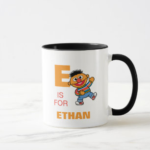 Mug E est pour Ernie Ajouter Votre Nom
