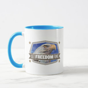 Mug Eagle-Laissez l'anneau de liberté
