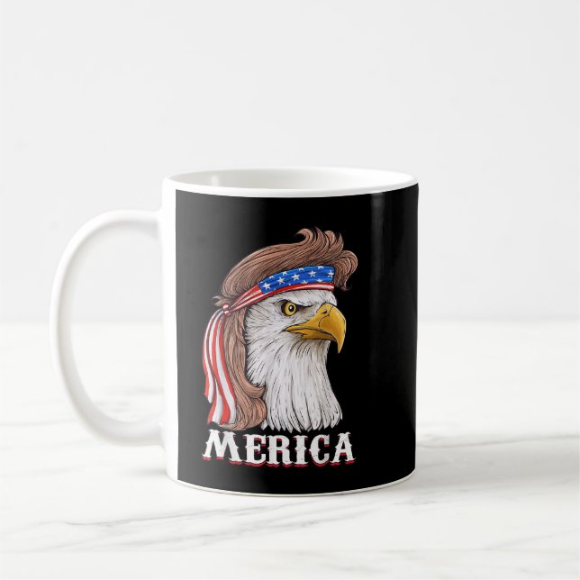 Mug Eagle Mullet 4 juillet États-Unis Drapeau américai (Gauche)