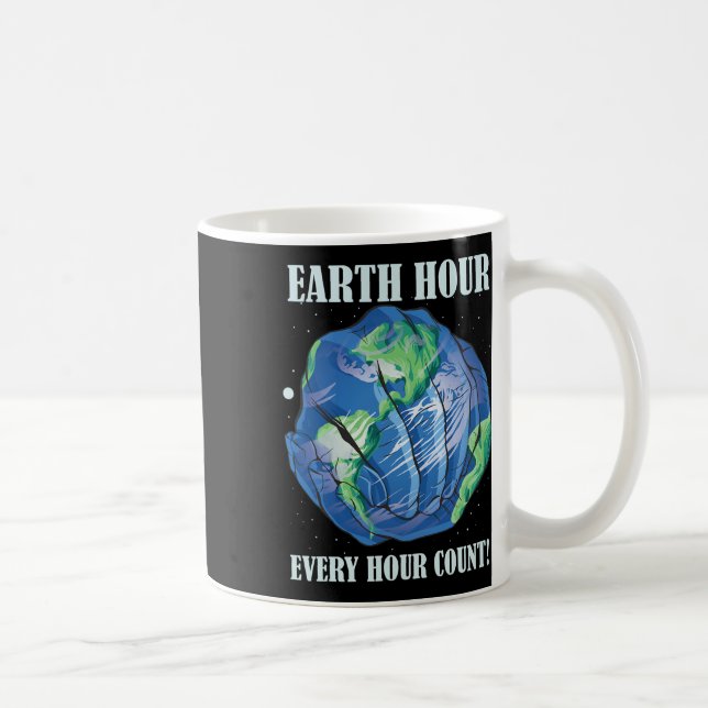 Mug Earth Hour Chaque Heure Ne Peut Sauver Notre Planè (Droite)