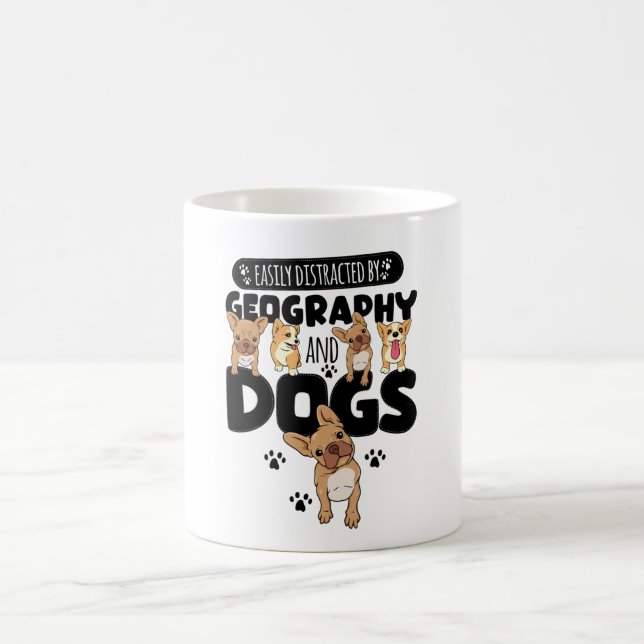 Mug Easily Distracted By Geography And Dogs (Centre)