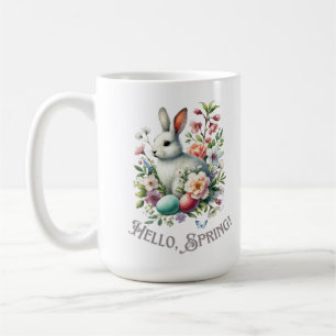 Mug Easter Aquarelle Lapin & Oeufs