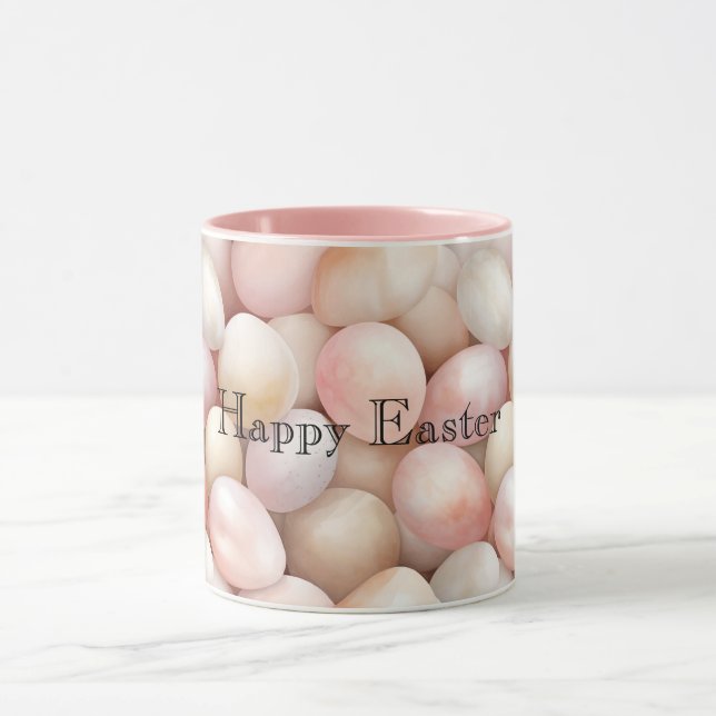Mug Easter Peach Pink Eggs (Centre)