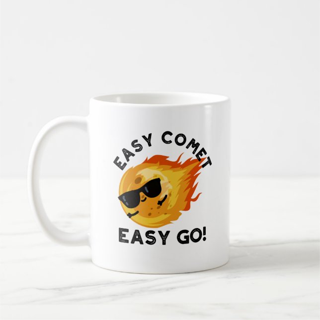 Mug Easy Comet Easy Go Funny Astronomy Pun (Gauche)