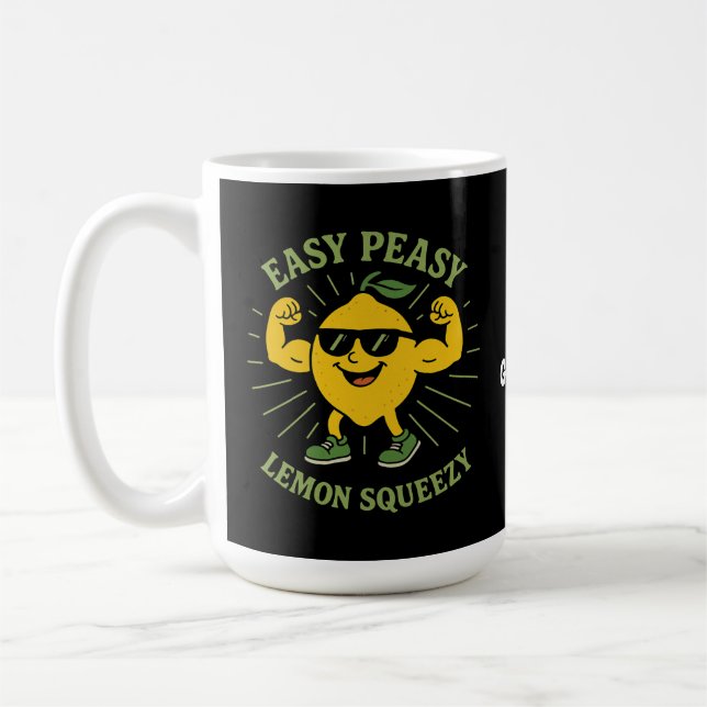 Mug Easy Peasy Lemon Squeezy Cadeau - Funny Bonjour ét (Gauche)