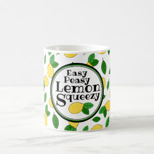 Mug Easy Peasy Lemon Squeezy Drôle Citation Citron Mot