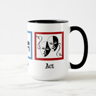 Mug Eat Sleep Act Drôle Acteur
