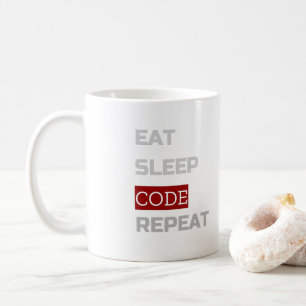 Mug Eat Sleep CODE Répéter