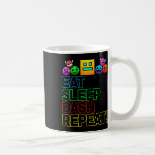 Mug Eat Sleep Dash Répéter Video Game Géométrie Vidéo