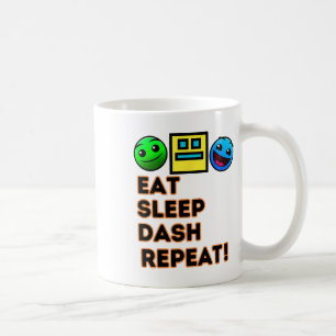 Mug Eat Sleep Dash Répéter Video Game Géométrie Vidéo