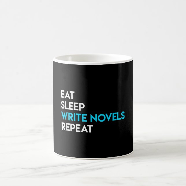 Mug Eat Sleep Ecrire - Ecriture Novel Ecrivain romanci (Centre)