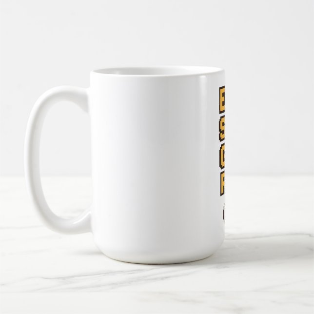 Mug Eat Sleep Game Repeat - Retro Pixel Gaming T-Shirt (Gauche)