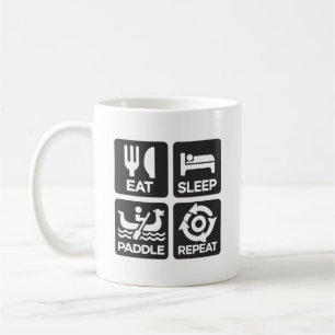 Mug Eat Sleep Paddle Repeat - Dragon Boat Racing