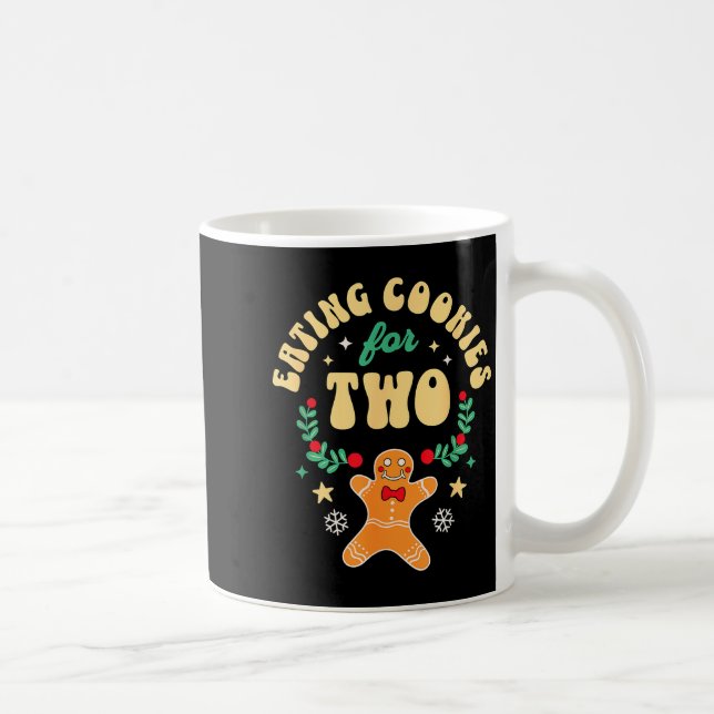 Mug Eating Christmas Cookies For Two - Pregnancy Revea (Droite)