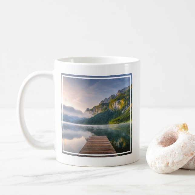 Mug Eau | Azure Alpine Lake, Autriche (Avec donut)
