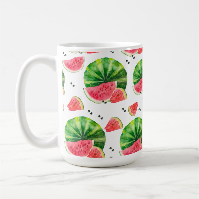 MUG EAU COULEUR ROUGE ET VERT EAU MELON DIFFÉRENTES (Gauche)