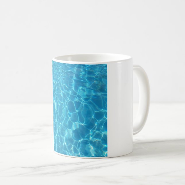 Mug Eau de piscine bleu ciel cristallin (Devant droit)
