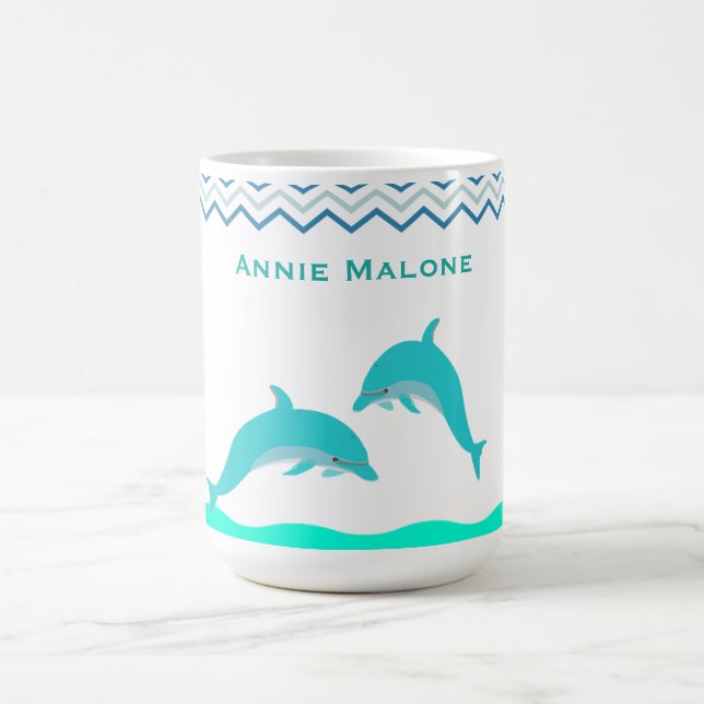 Mug Eau personnalisée dauphin (Centre)