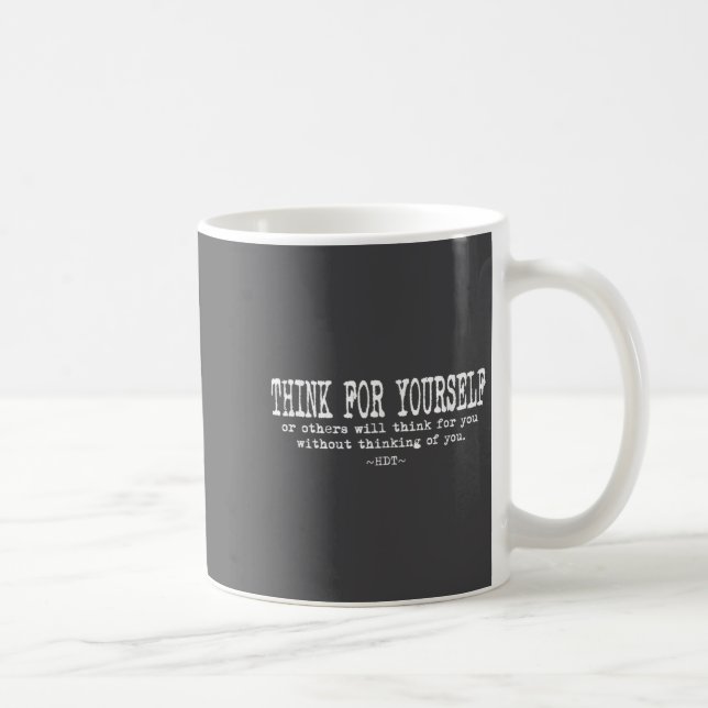 Mug Eau Quote Motivation Insrational - Think For Yours (Droite)