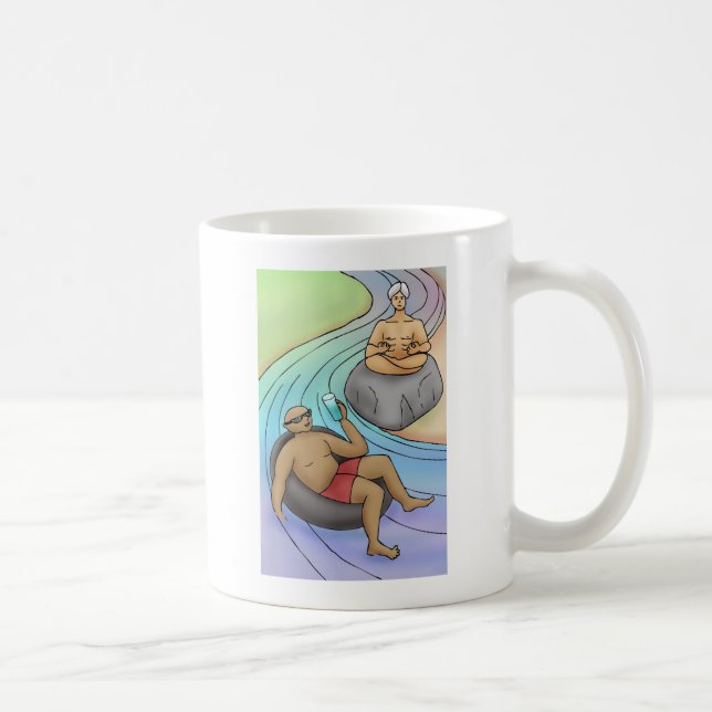 Mug Eau rocheuse — Aller avec le flux (Droite)