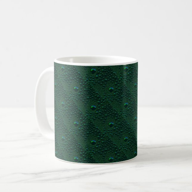 Mug Eau sur métal vert (Devant gauche)